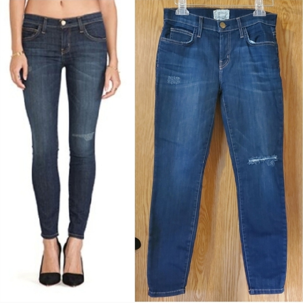 Current Elliott The Stilletto In Typhoon Destroy Stretch Cotton Blend Size 27